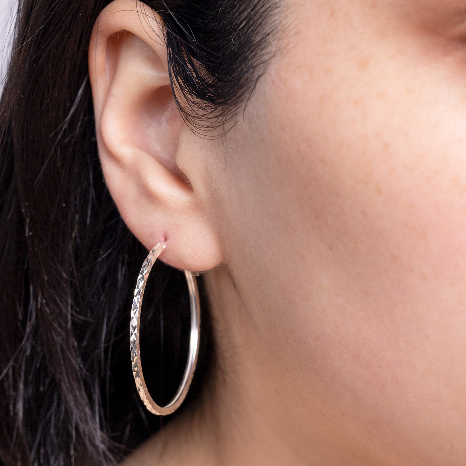 AROS LA GARZA MUJER PLATA ARGOLLA MATEADA - 2