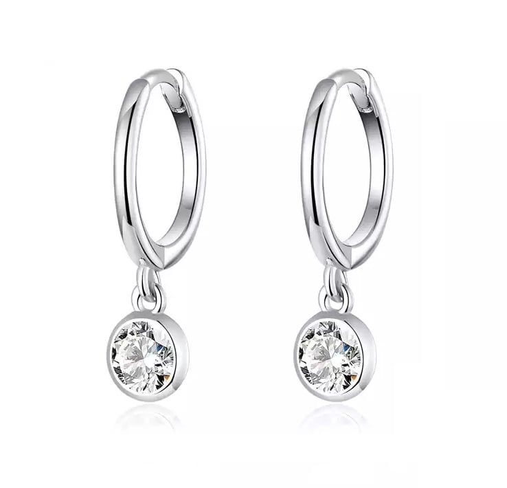 AROS LA GARZA PLATA MUJER ARGOLLA CIRCON GEMMA - 1