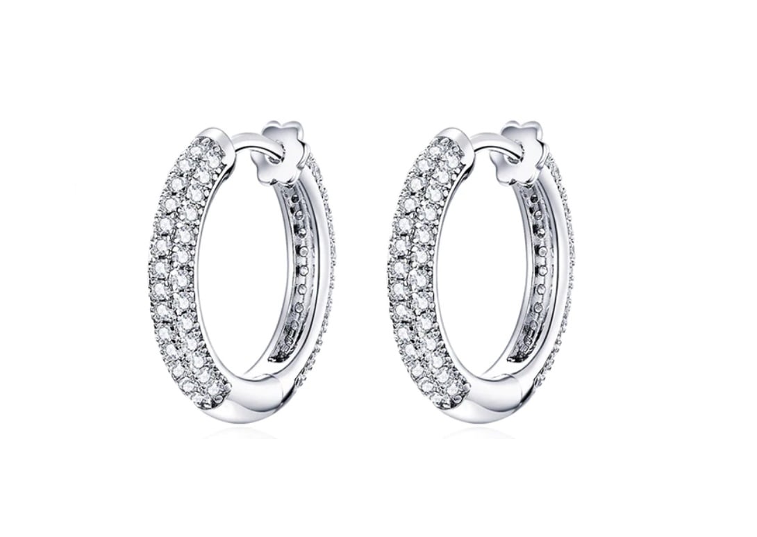 AROS LA GARZA PLATA MUJER ARGOLLA CIRCONES LOOP - 1