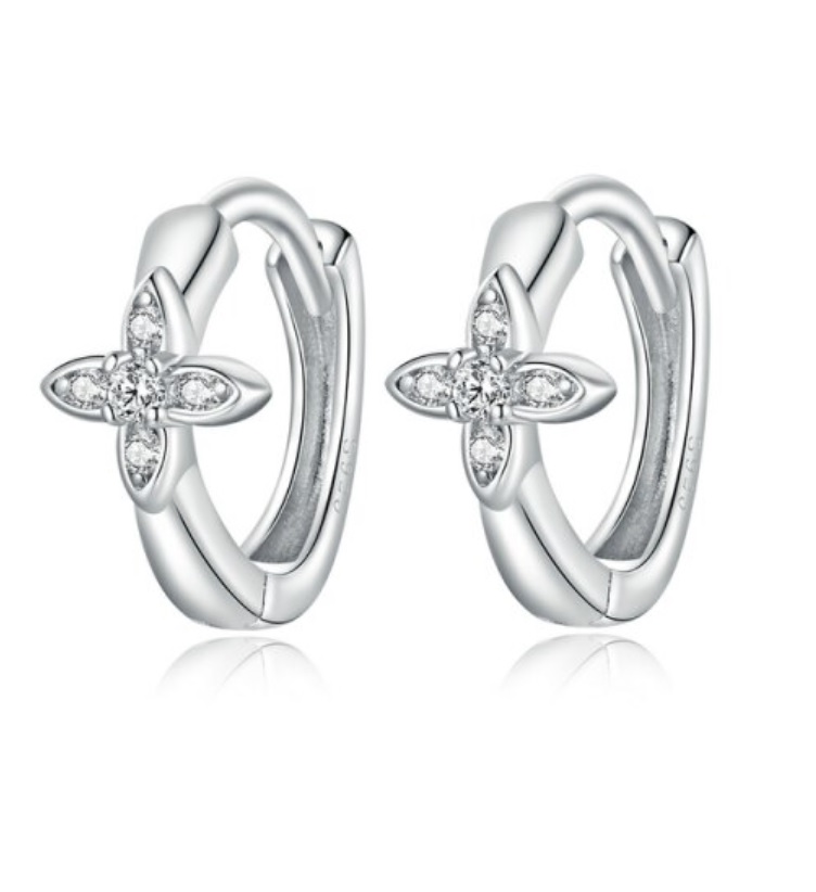 AROS LA GARZA PLATA MUJER ARGOLLA CIRCON LOUIS - 1