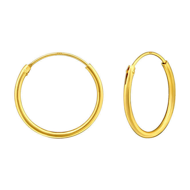 AROS MUJER ORO AMARILLO 18 KTS ARGOLLA - 1