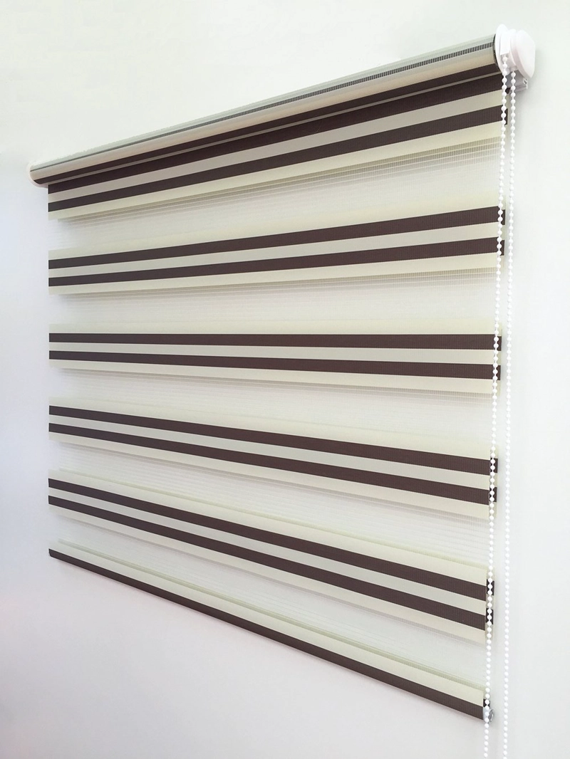 CORTINA ROLLER DUO BICOLOR BEIGE&CAFE  140X180 CM - 1
