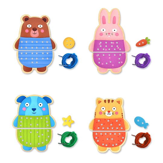 JUEGO ENLACE MIDEER ANIMALES MI DEER MULTICOLOR - 2