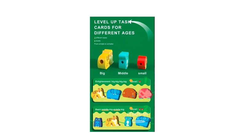 JUEGO ENLACE MIDEER ANIMALES POR EL BOSQUE MULTICOLOR - 3