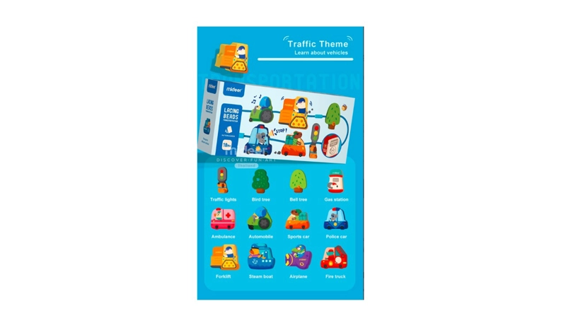 JUEGO ENLACE MIDEER TRANSPORTE MI DEER MULTICOLOR - 4