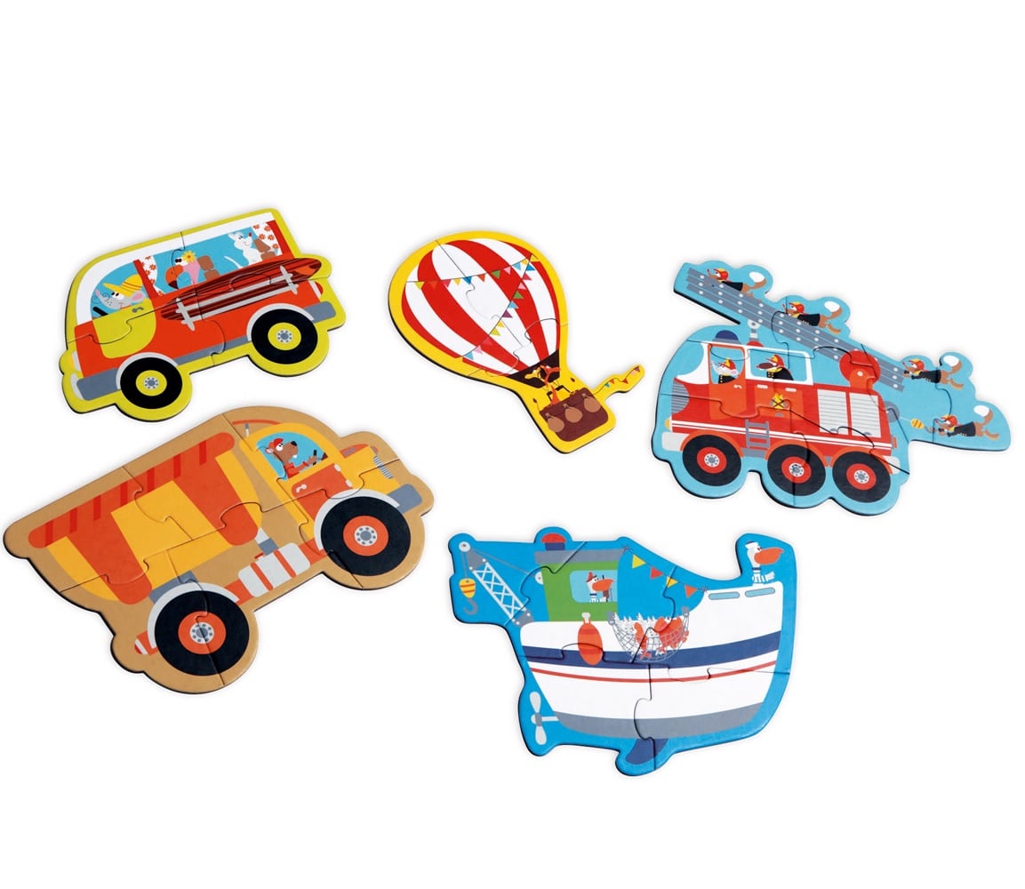 PUZZLE SCRATCH EUROPE MULTICOLOR PROGRESIVO 26 PIEZAS VEHICULOS - 2