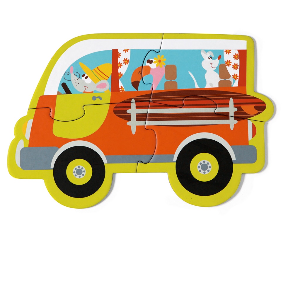 PUZZLE SCRATCH EUROPE MULTICOLOR PROGRESIVO 26 PIEZAS VEHICULOS - 4