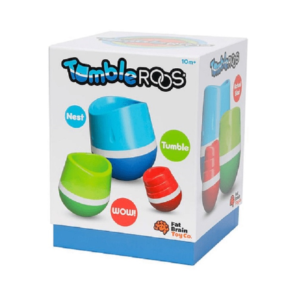 JUGUETE FAT BRAIN TOYS MULTICOLOR TUMBLEROOS JUEGO ANIDAR Y BALANCEAR - 1