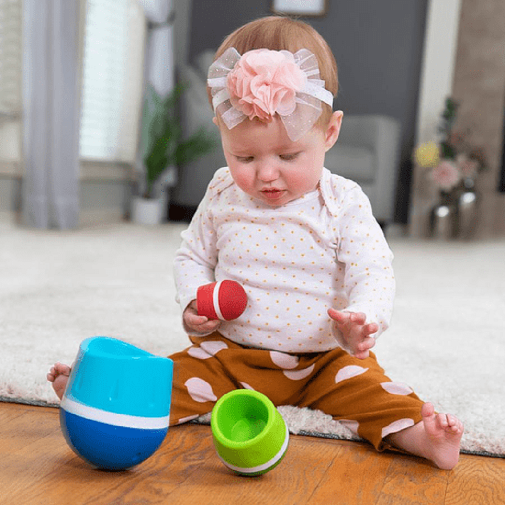 JUGUETE FAT BRAIN TOYS MULTICOLOR TUMBLEROOS JUEGO ANIDAR Y BALANCEAR - 2
