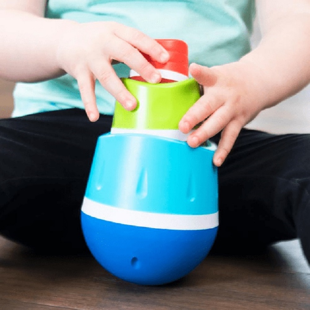 JUGUETE FAT BRAIN TOYS MULTICOLOR TUMBLEROOS JUEGO ANIDAR Y BALANCEAR - 3