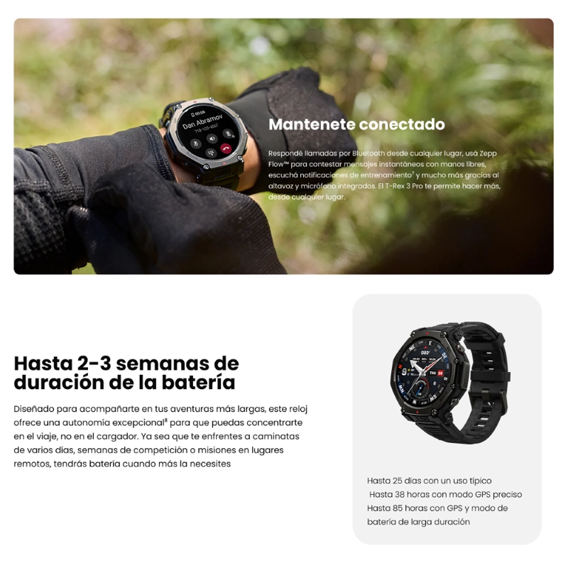 RELOJ INTELIGENTE T REX 3 PRO AMAZFIT - 1