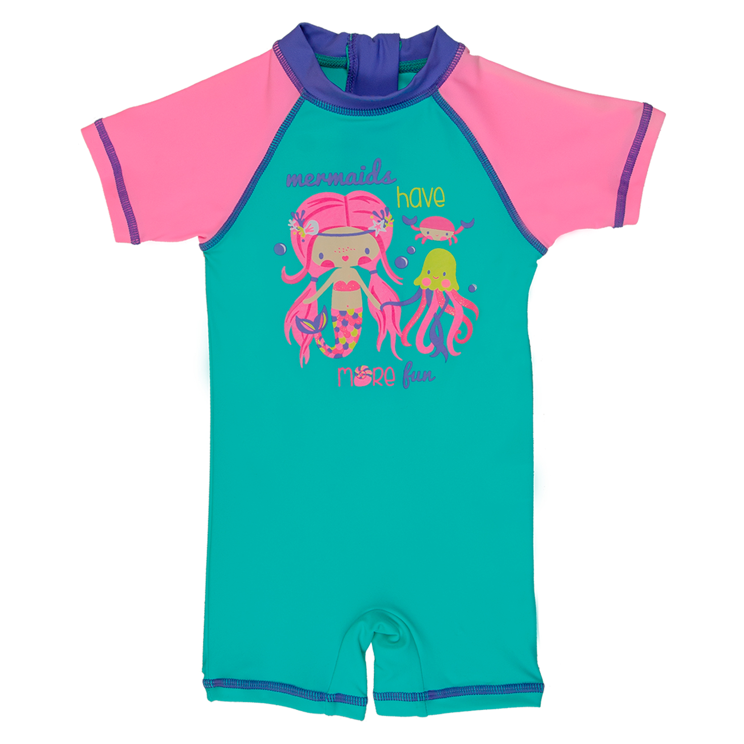 TRAJE DE BAÑO BEBE NIÑA BODY UV 50 VERDE H2O WEAR - 1