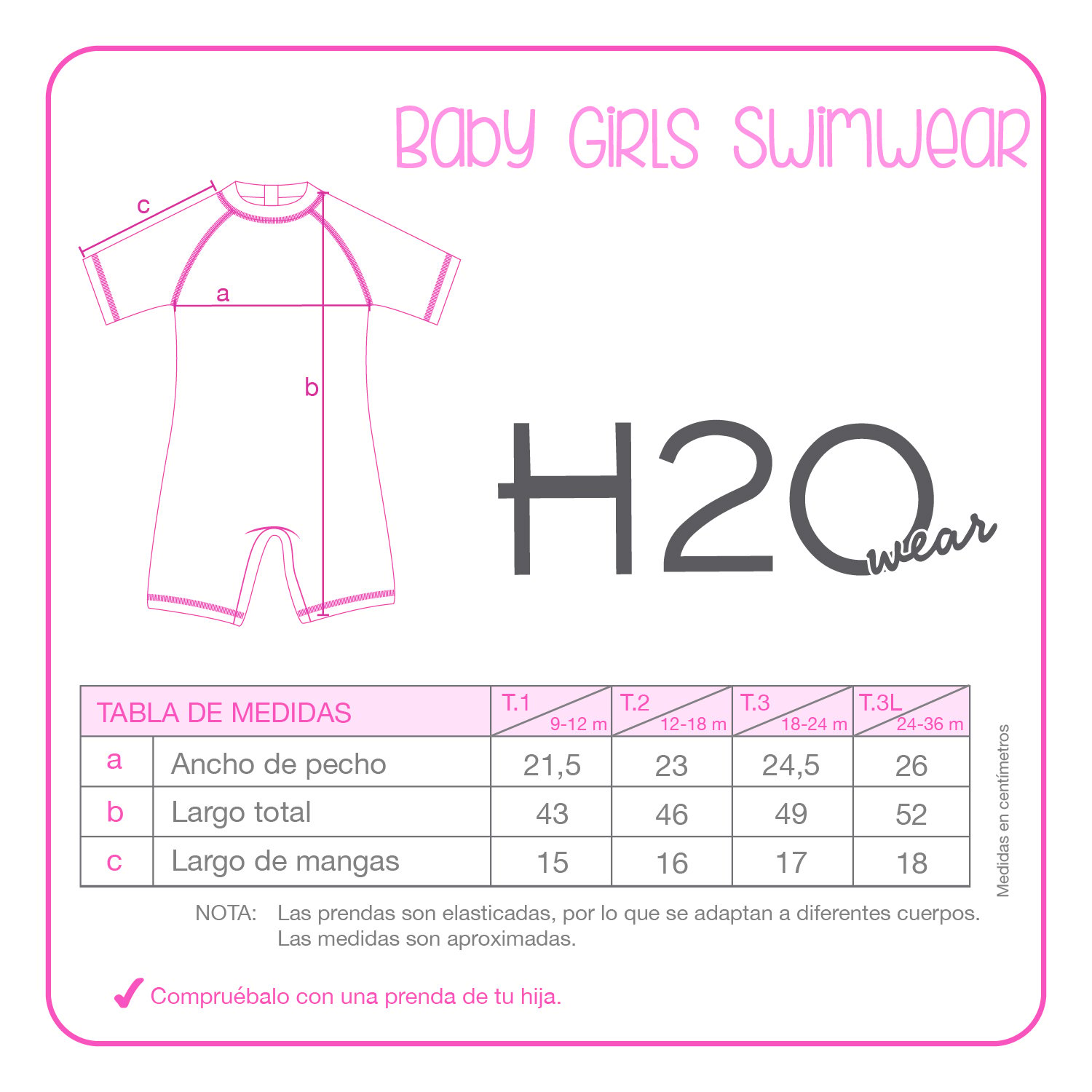 TRAJE DE BAÑO BEBE NIÑA BODY UV 50 VERDE H2O WEAR - 3