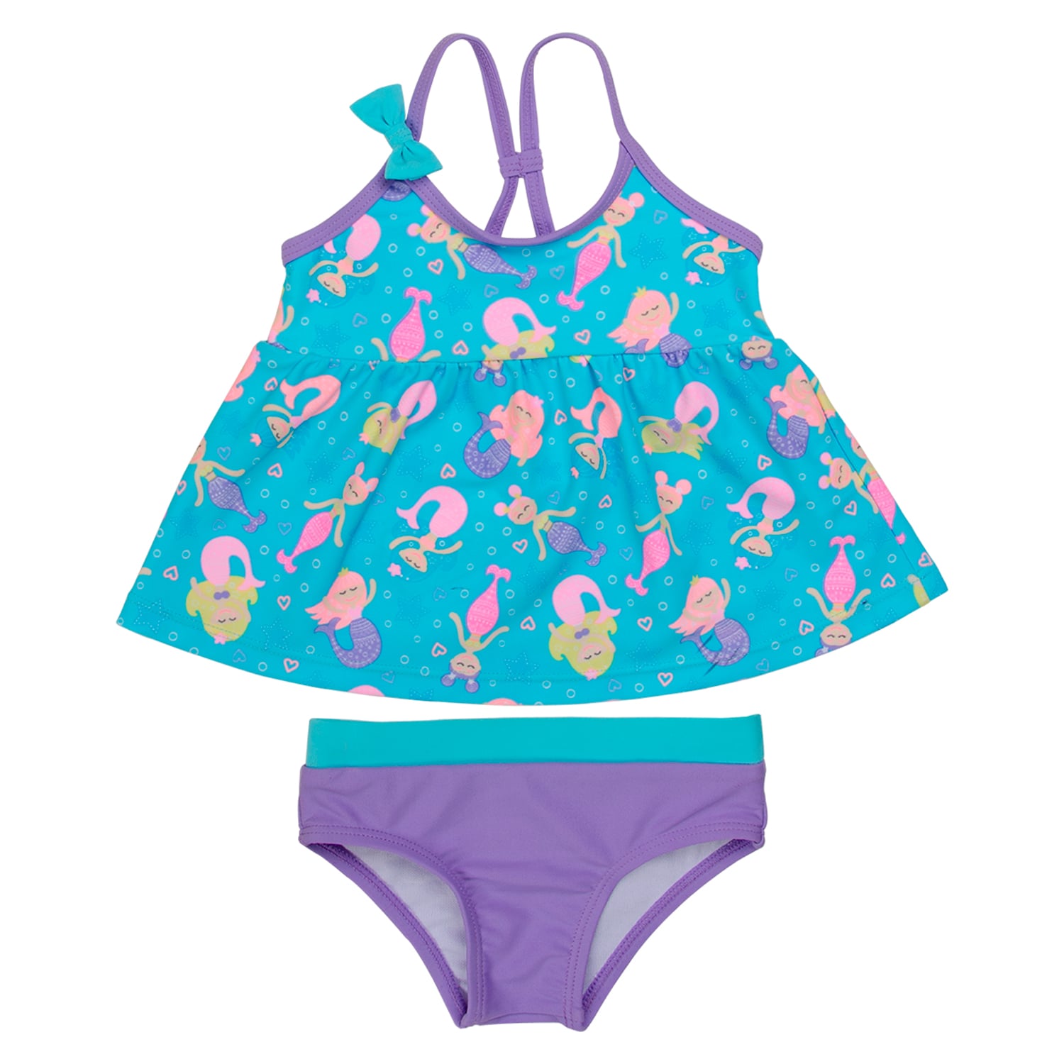 TRAJE DE BAÑO BEBE NIÑA H2O WEAR VERDE TANKINI UV 30 - 1