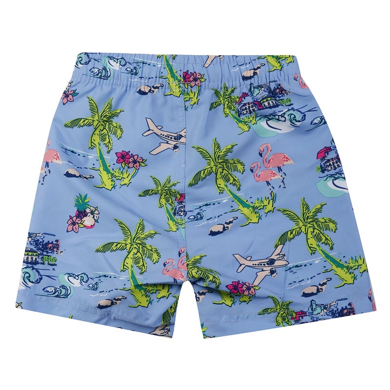 TRAJE BAÑO SHORT NIÑO H2O WEAR AZUL BEBÉ - 2