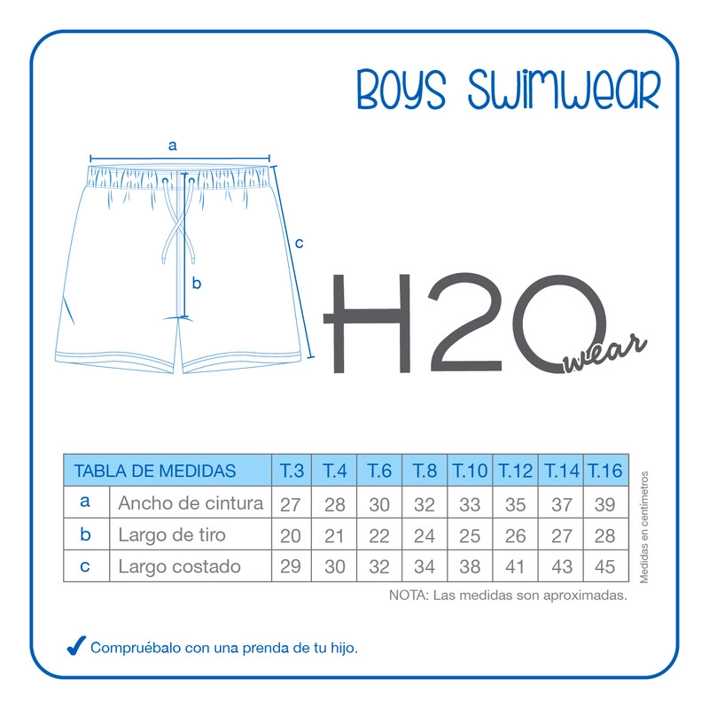 NIÑO SHORT H2O WEAR ESTAMP. PALMERAS - 2