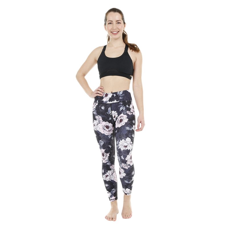 CALZA LEGGING MUJER H2O WEAR ROSADA FLORES - 1