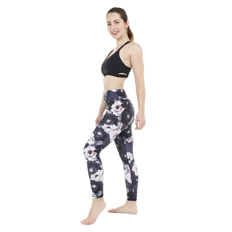 CALZA LEGGING MUJER H2O WEAR ROSADA FLORES - 2