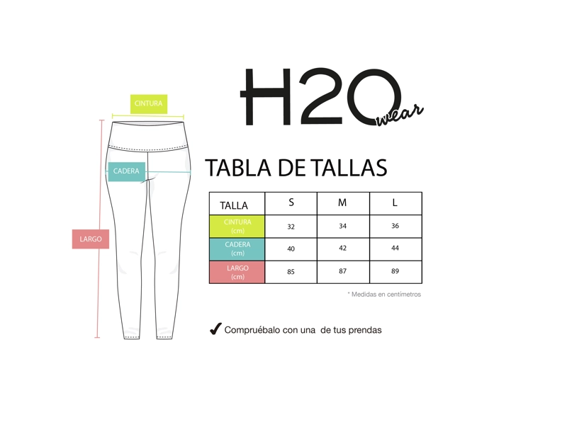 LEGGING MUJER H2O WEAR VERDE CALZA HOJAS - 4