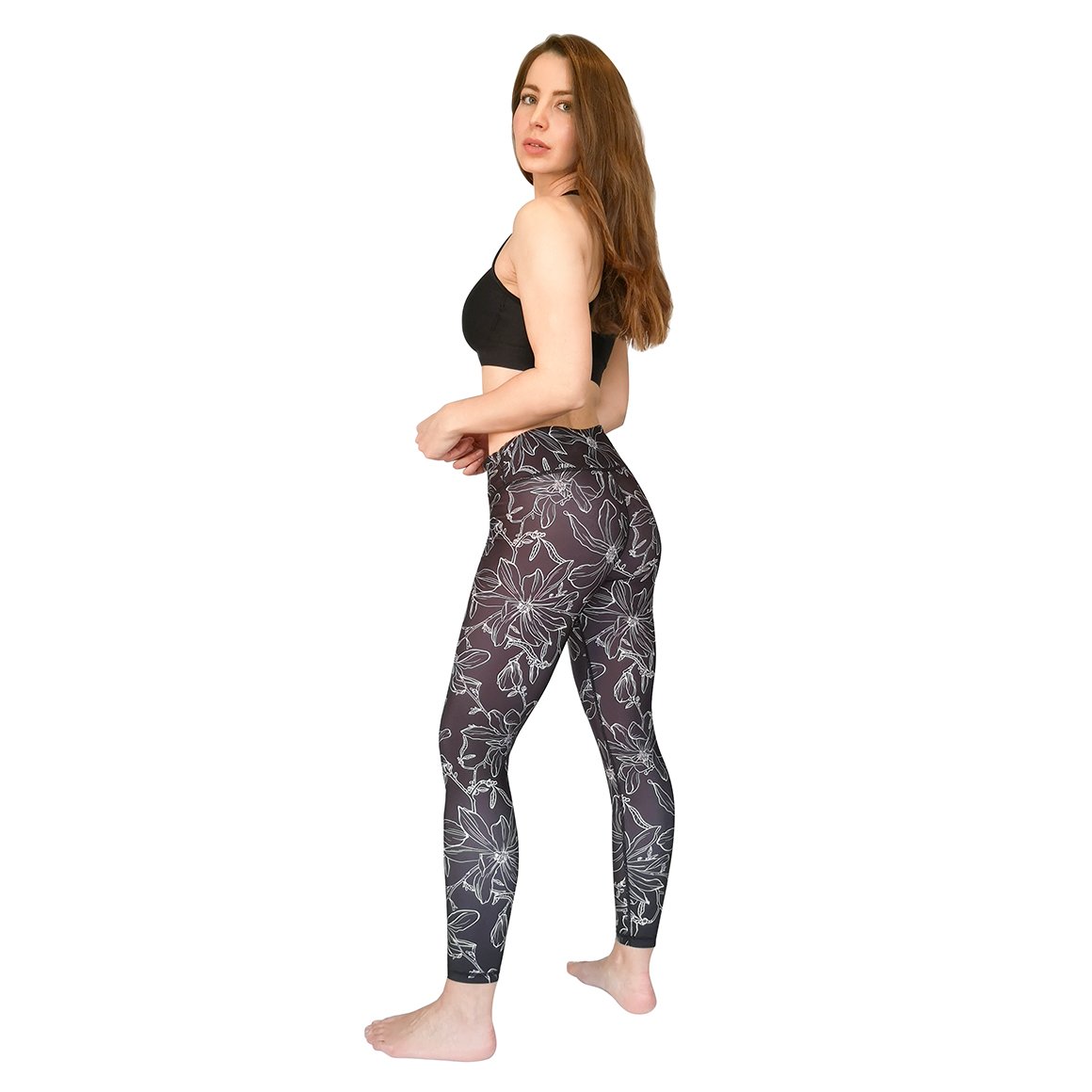 CALZA LEGGING MUJER H2O WEAR ROSADO FLOR LINEAL - 4