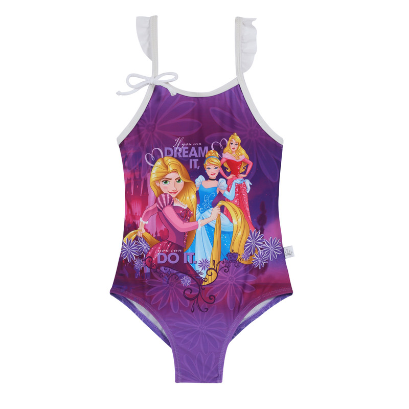 TRAJE DE BAÑO NIÑA DISNEY LILA ENTERO PRINCESAS - 1
