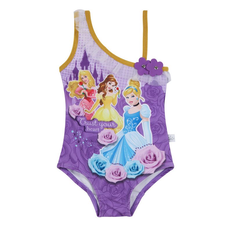 TRAJE DE BAÑO TRIKINI PARA NIÑA VIOLETA - 1