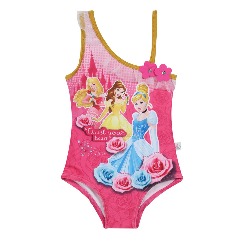 TRAJE DE BAÑO NIÑA ENTERO ROSA DISNEY - 1