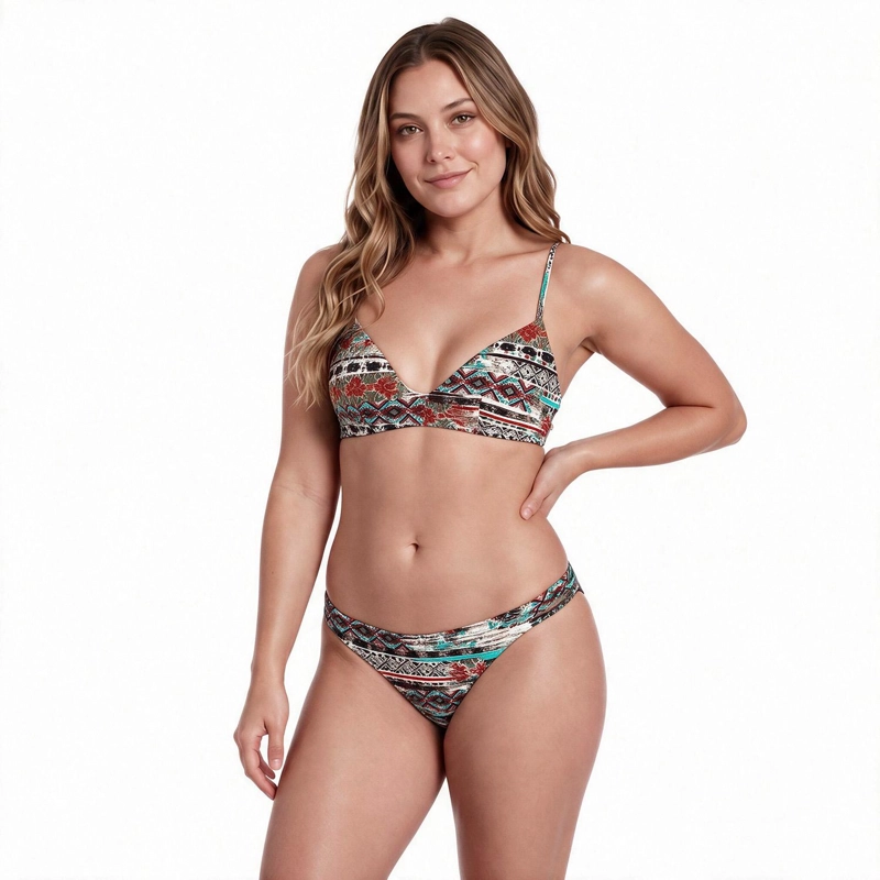 BIKINI BRALETTE ESTAMPADO NEGRO H2O WEAR - 5