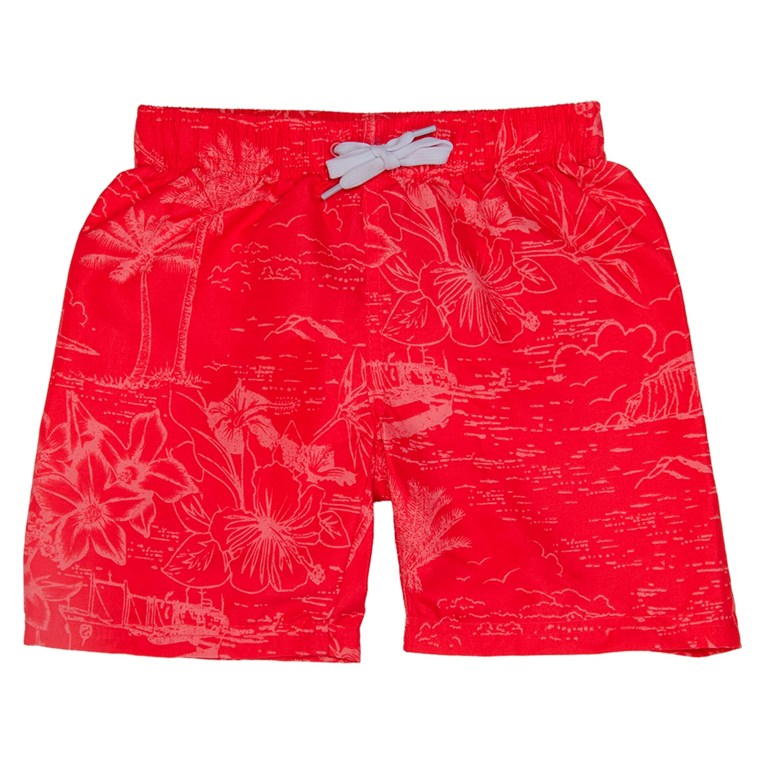 TRAJE DE BAÑO BEBE NIÑO SHORT H2O WEAR ROJO - 1
