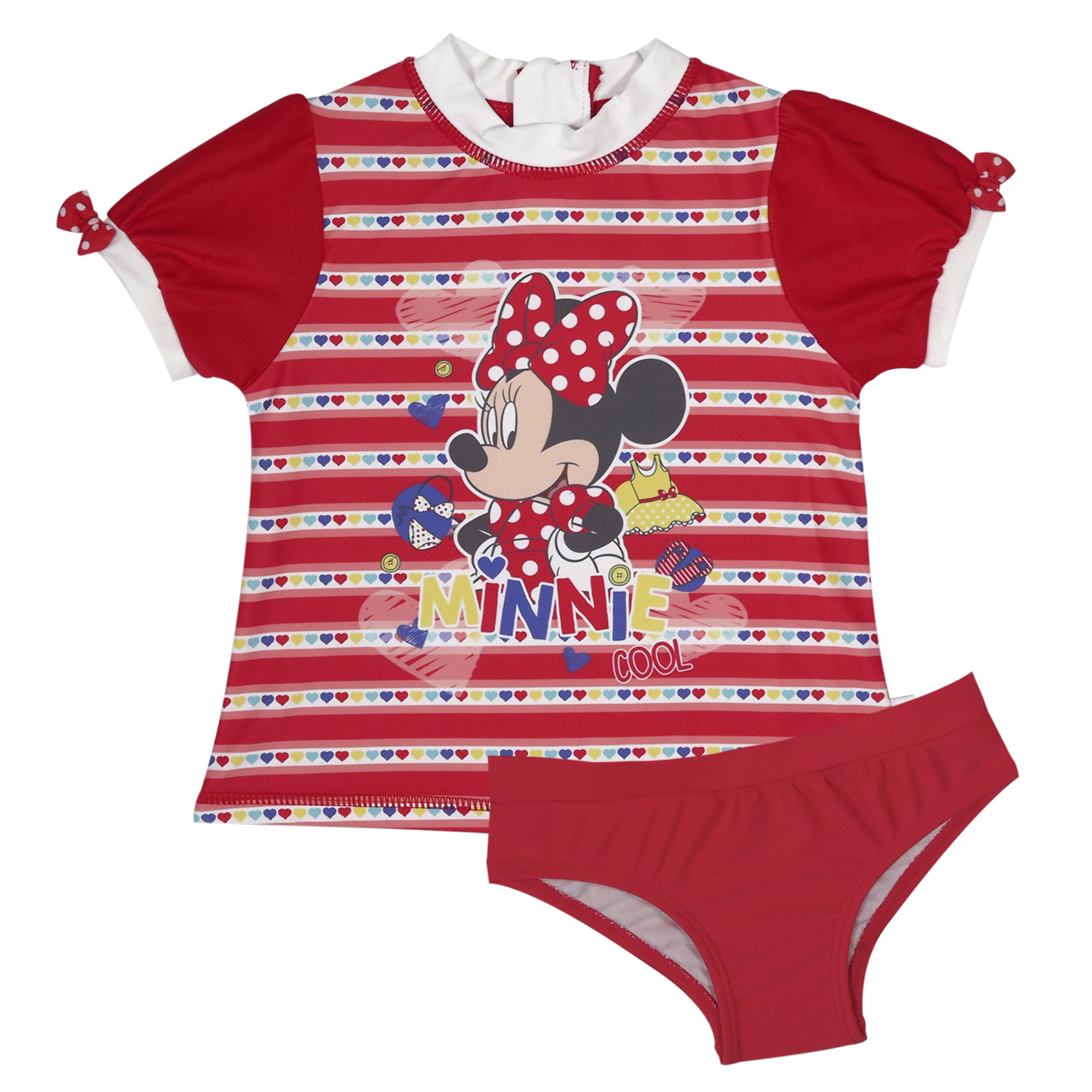TRAJE DE BAÑO BEBE NIÑA SET UV 50 DISNEY MINNIE - 1
