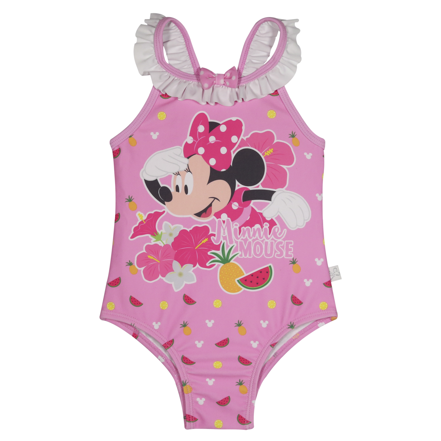 TRAJE DE BAÑO BEBE NIÑA DISNEY ROSA ENTERO MINNIE - 1