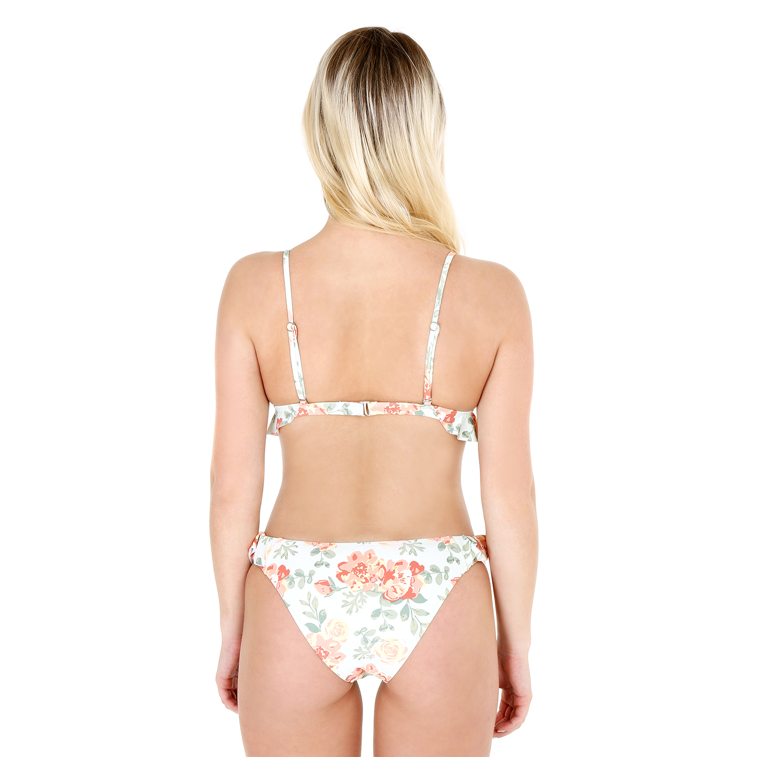 TRAJE DE BAÑO MUJER H2O WEAR BIKINI CON VUELOS VERDE - 2