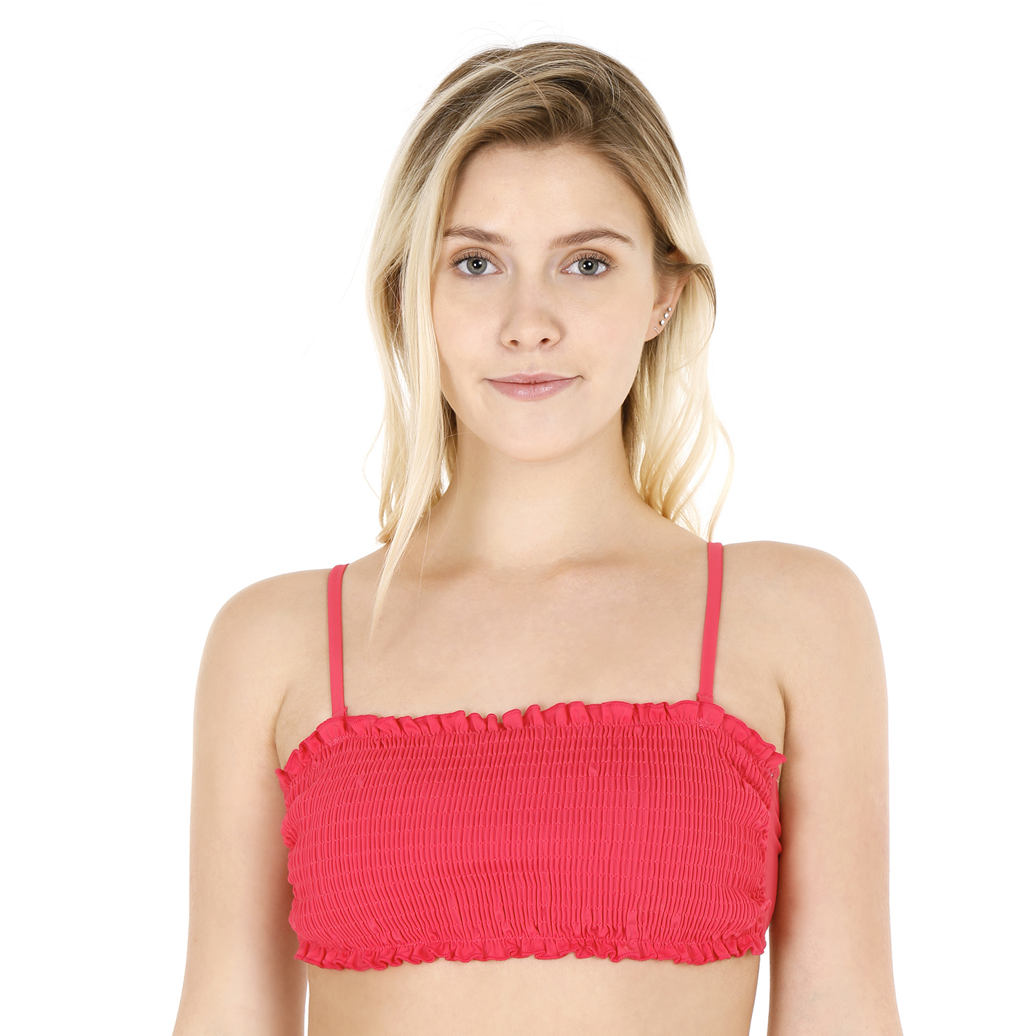 TRAJE DE BAÑO MUJER H2O WEAR BIKINI TOP ELASTICADO ROJO - 3