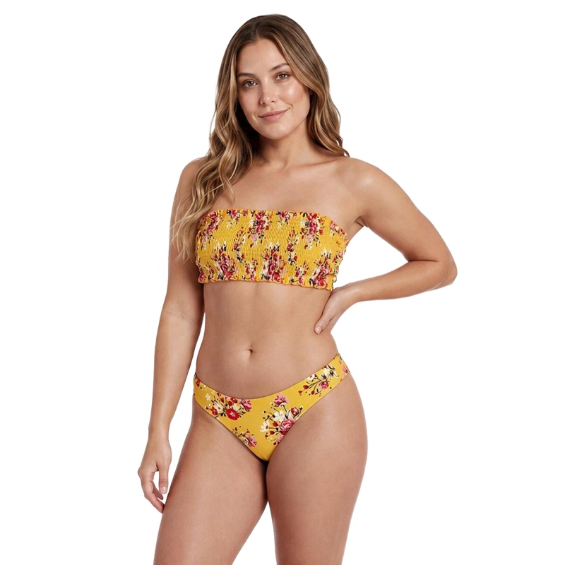 TRAJE DE BAÑO MUJER H2O WEAR BIKINI TOP ELASTICADO OCRE - 3