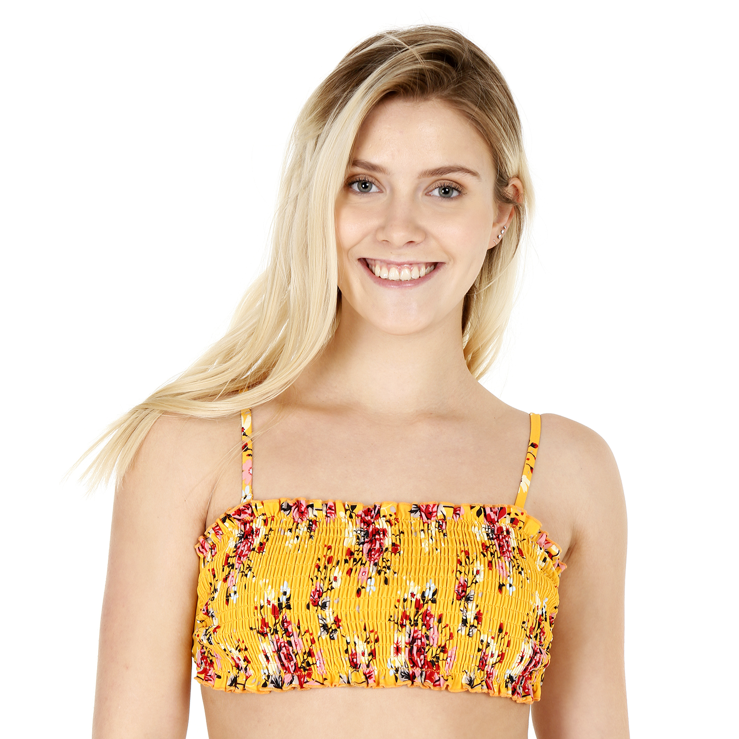 TRAJE DE BAÑO MUJER H2O WEAR BIKINI TOP ELASTICADO OCRE - 3