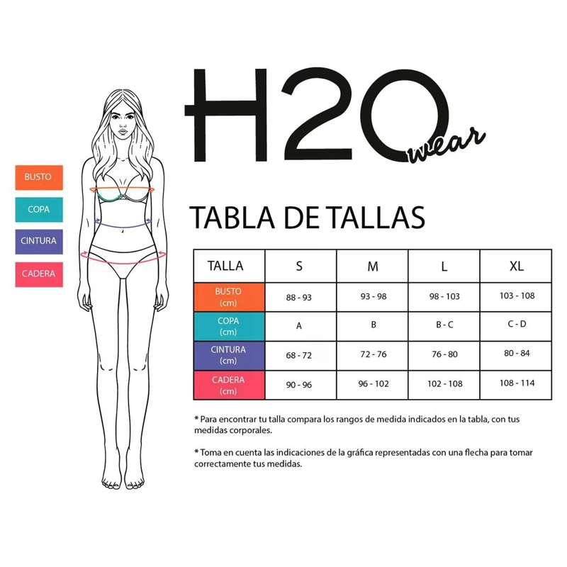 TRAJE DE BAÑO MUJER H2O WEAR BIKINI TRIÁNGULO ROJO - 5