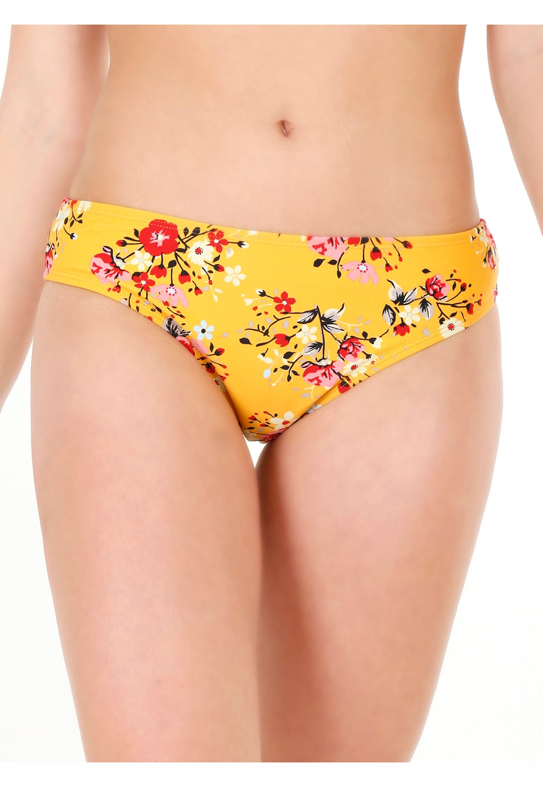 TRAJE DE BAÑO CALZON CULOTE MUJER MOSTAZA H2O WEAR - 1
