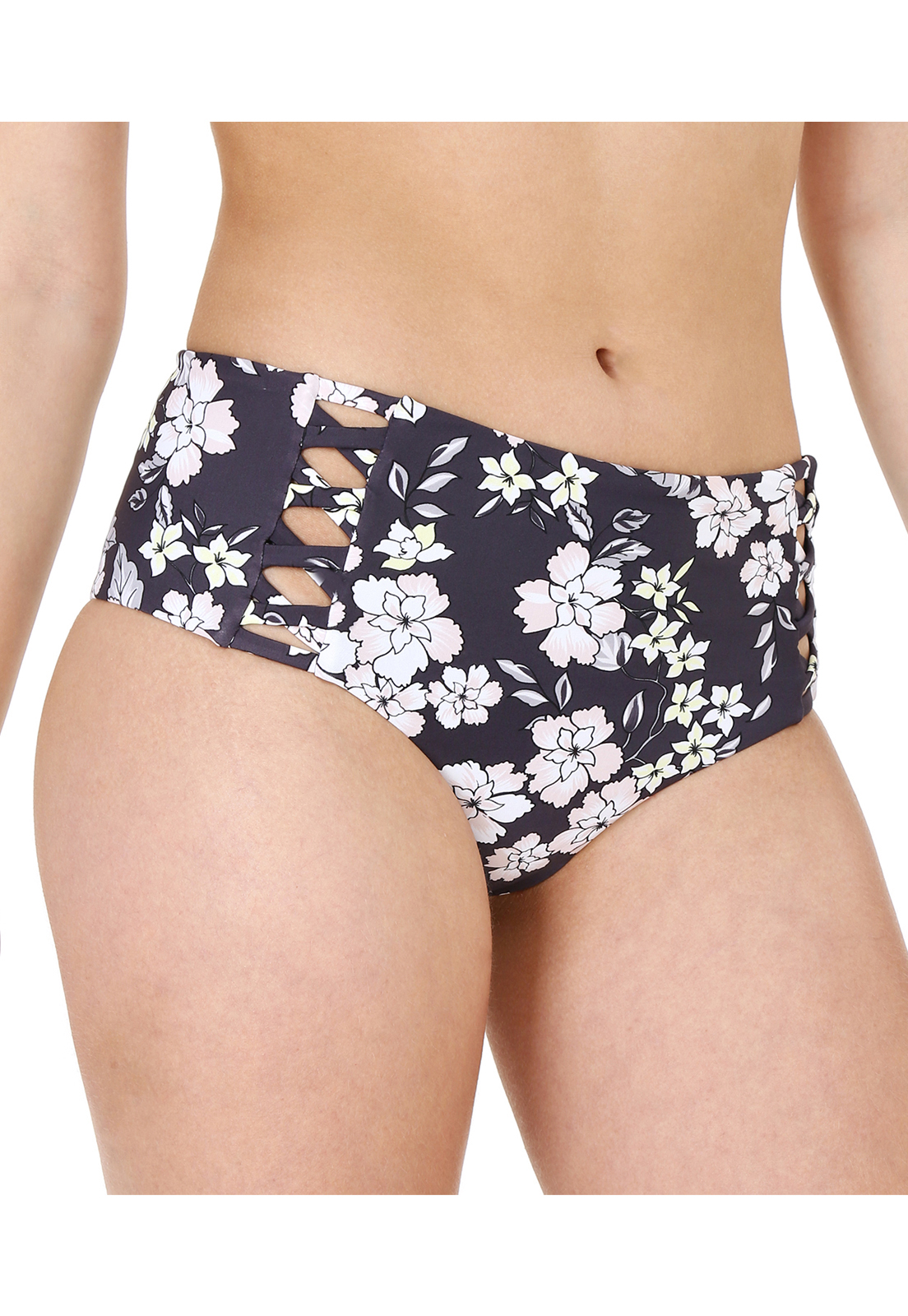 TRAJE DE BAÑO CALZON ALTO MUJER GRIS H2O WEAR VIVOS - 1