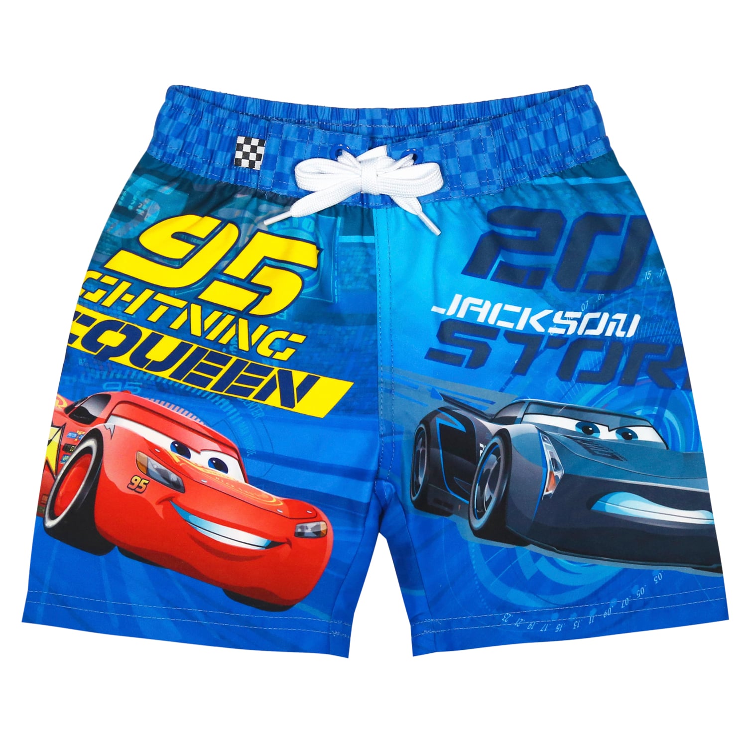 TRAJE DE BAÑO DISNEY TURQUESA BEBÉ NIÑO SHORT CARS - 1