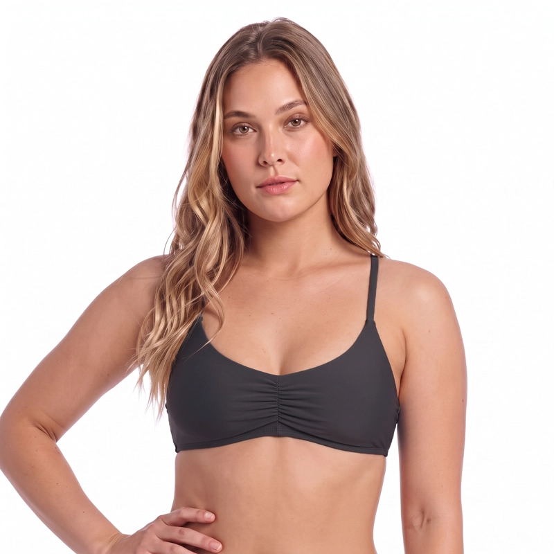 TRAJE DE BAÑO MUJER H2O WEAR TOP BRALETTE GRIS - 2