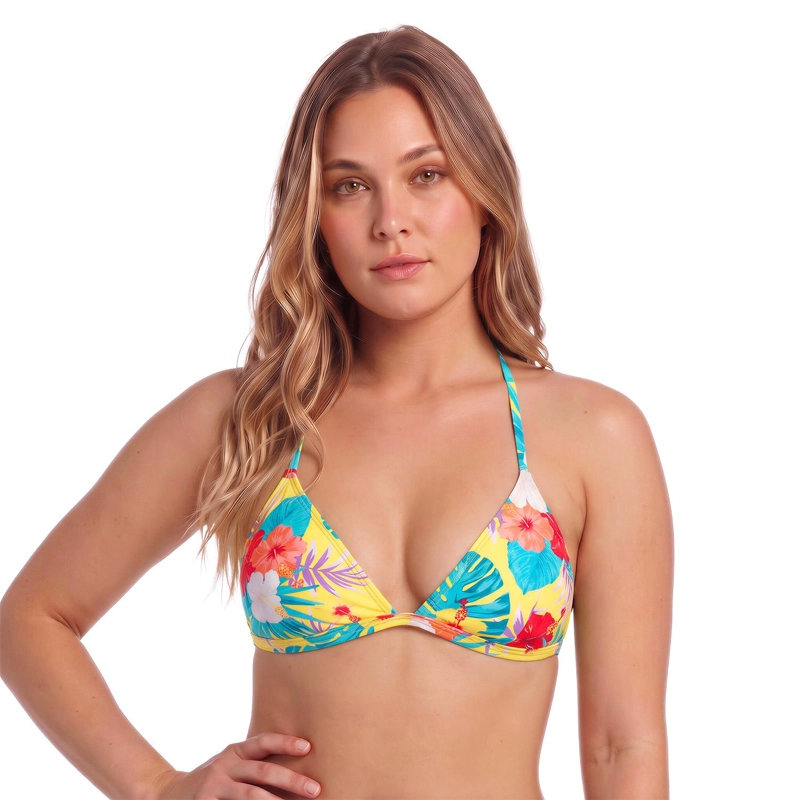 TRAJE DE BAÑO MUJER H2O WEAR TOP TRIÁNGULO AMARILLO - 3