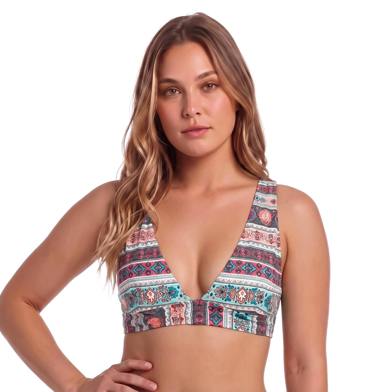 TRAJE DE BAÑO MUJER H2O WEAR TOP HALTER BEIGE - 3