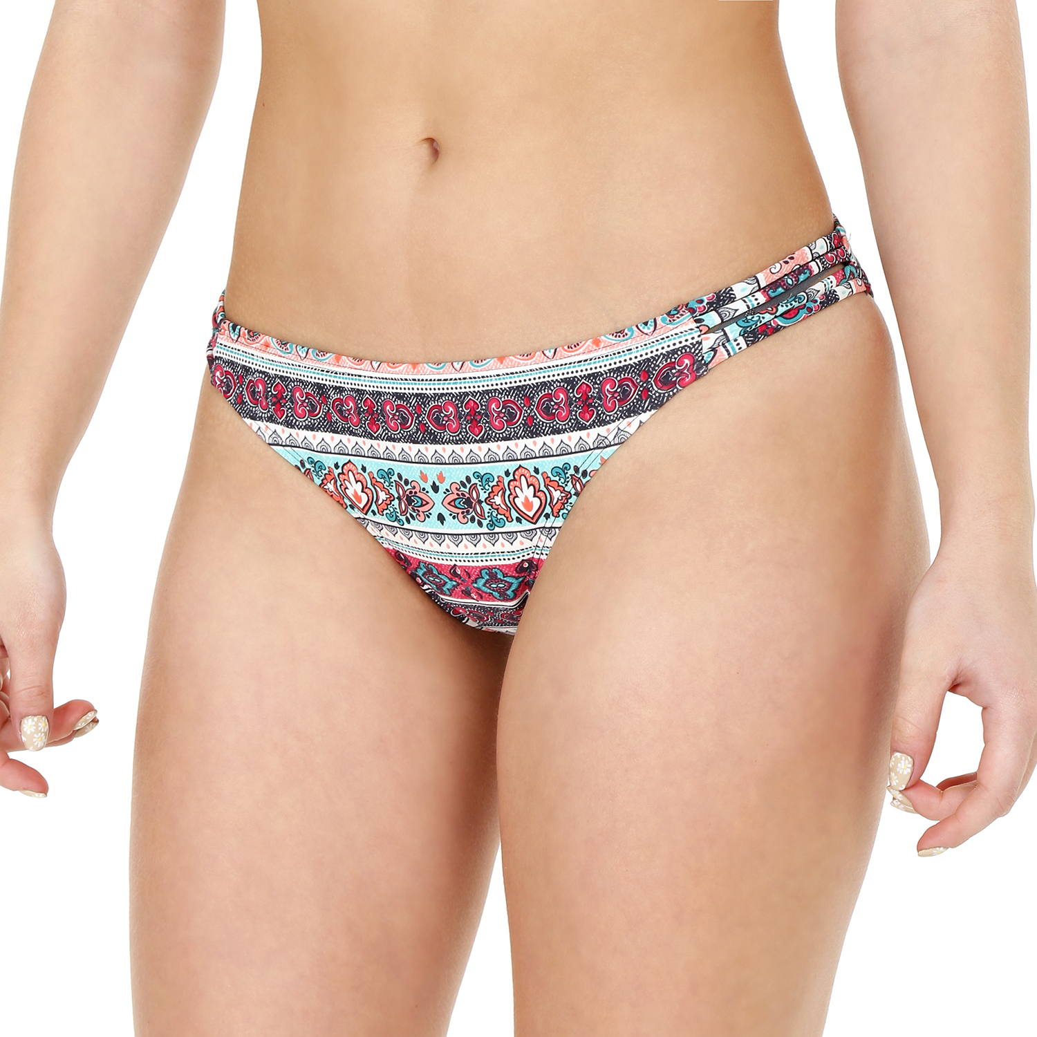 TRAJE DE BAÑO MUJER H2O WEAR TOP CALZÓN CON VIVOS VIOLETA - 1