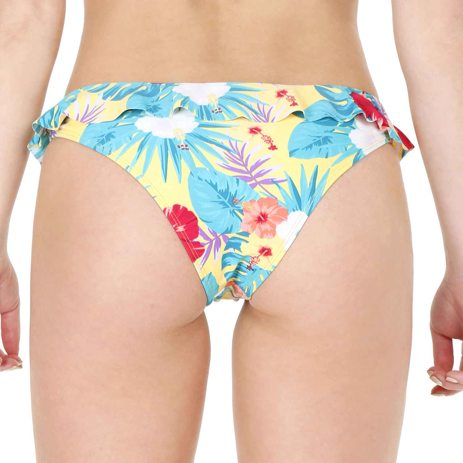 TRAJE DE BAÑO CALZON VUELOS MUJER H2O WEAR AMARILLO - 2