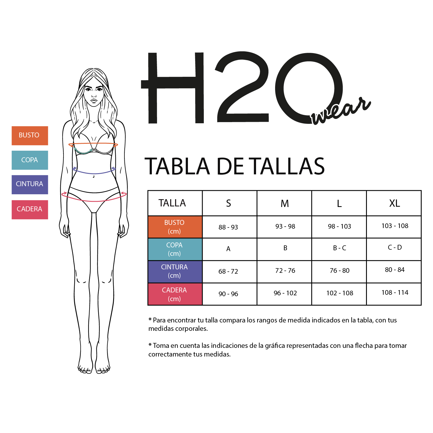 TRAJE DE BAÑO MUJER H2O WEAR TOP ARMADO AZUL - 3