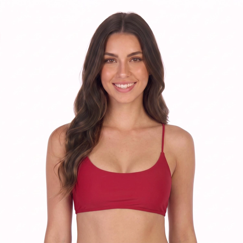 TRAJE DE BAÑO MUJER H2O WEAR TOP BRALETTE BURDEOS - 1