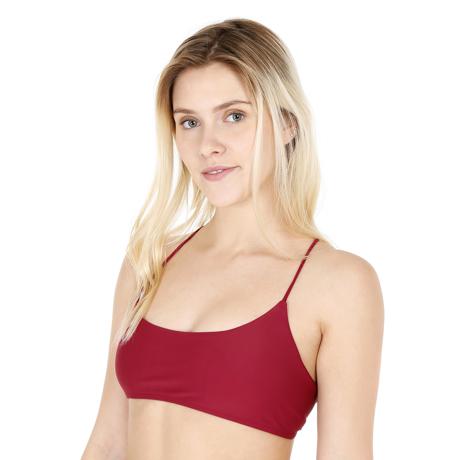 TRAJE DE BAÑO MUJER H2O WEAR TOP BRALETTE BURDEOS - 1