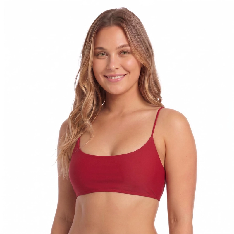 TRAJE DE BAÑO MUJER H2O WEAR TOP BRALETTE BURDEOS - 3