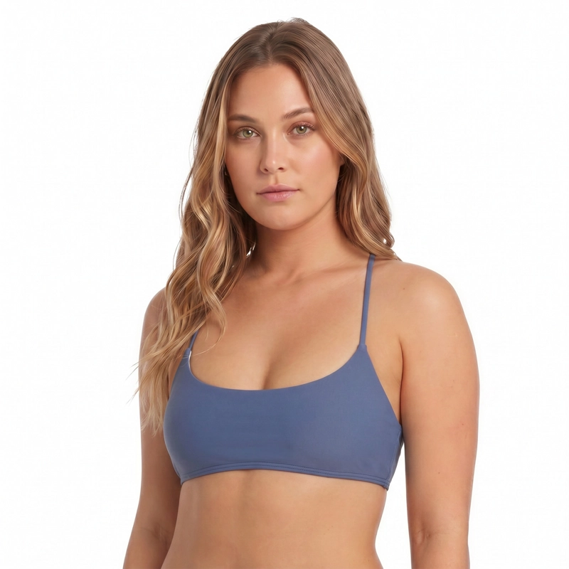 TRAJE DE BAÑO MUJER H2O WEAR TOP BRALETTE AZUL - 3