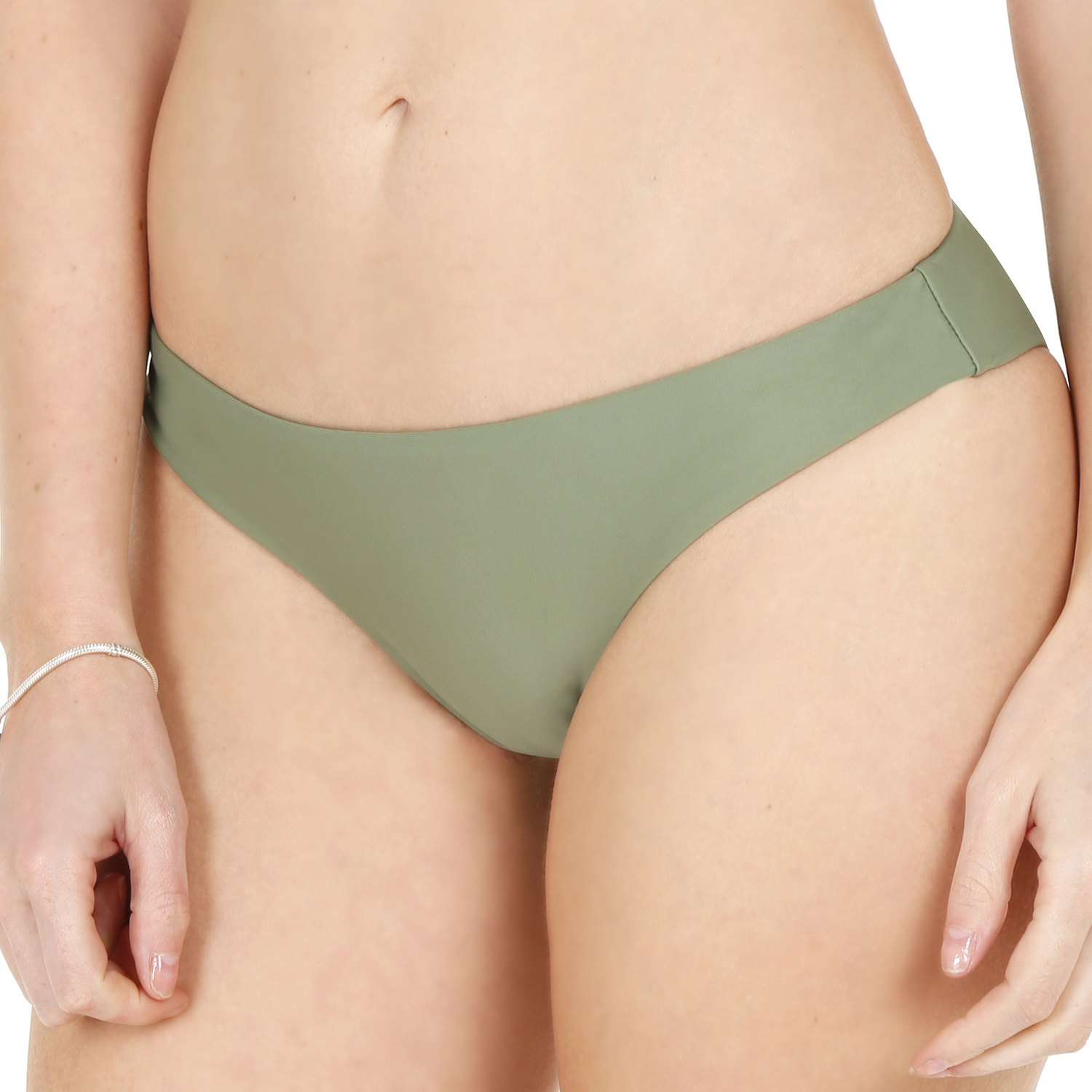 TRAJE DE BAÑO MUJER H2O WEAR BOTTOM CALZÓN CLÁSICO VERDE - 1